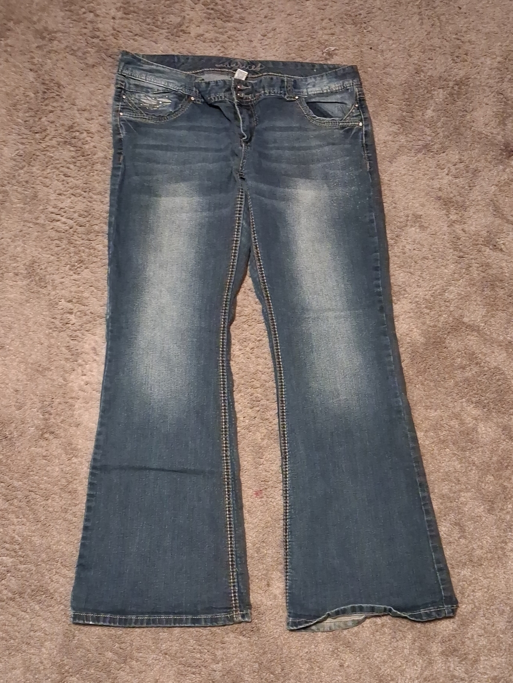 Women's Blue Bootcut Jeans
